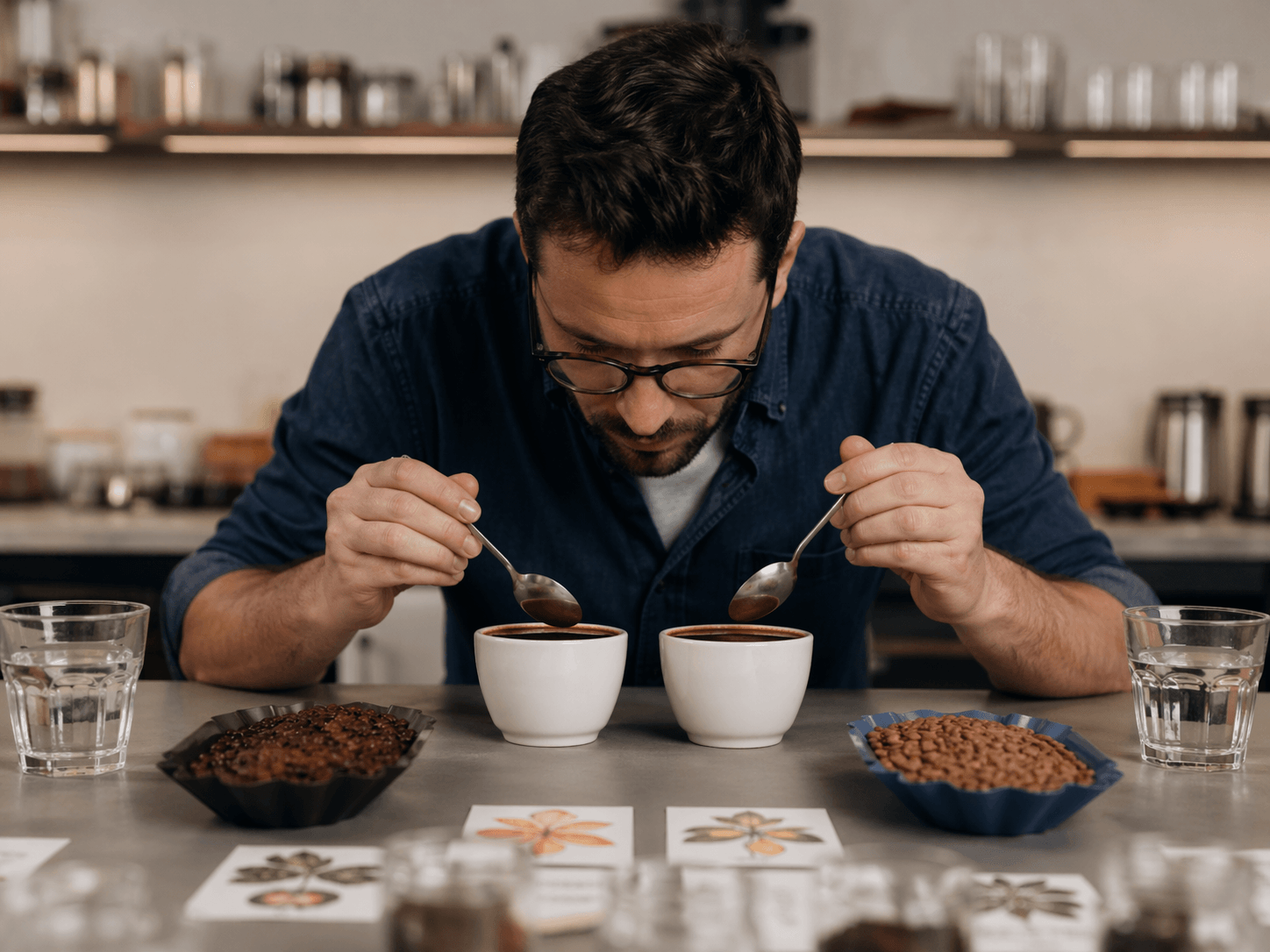 Обжаренные кофейные зерна