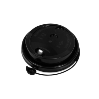 Крышка РР со съёмным питейником 90мм, чёрная (50шт)