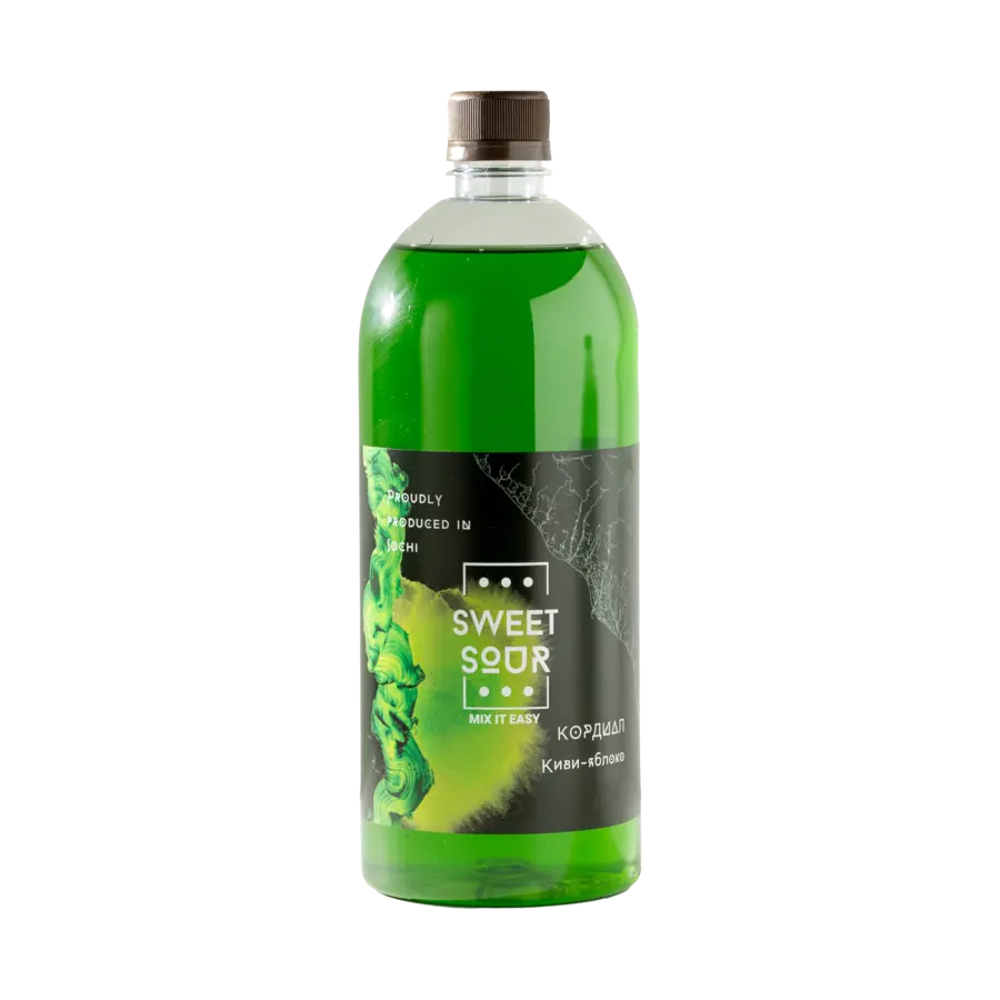 Кордиал Sweet&Sour Киви Яблоко 1л ПЭТ