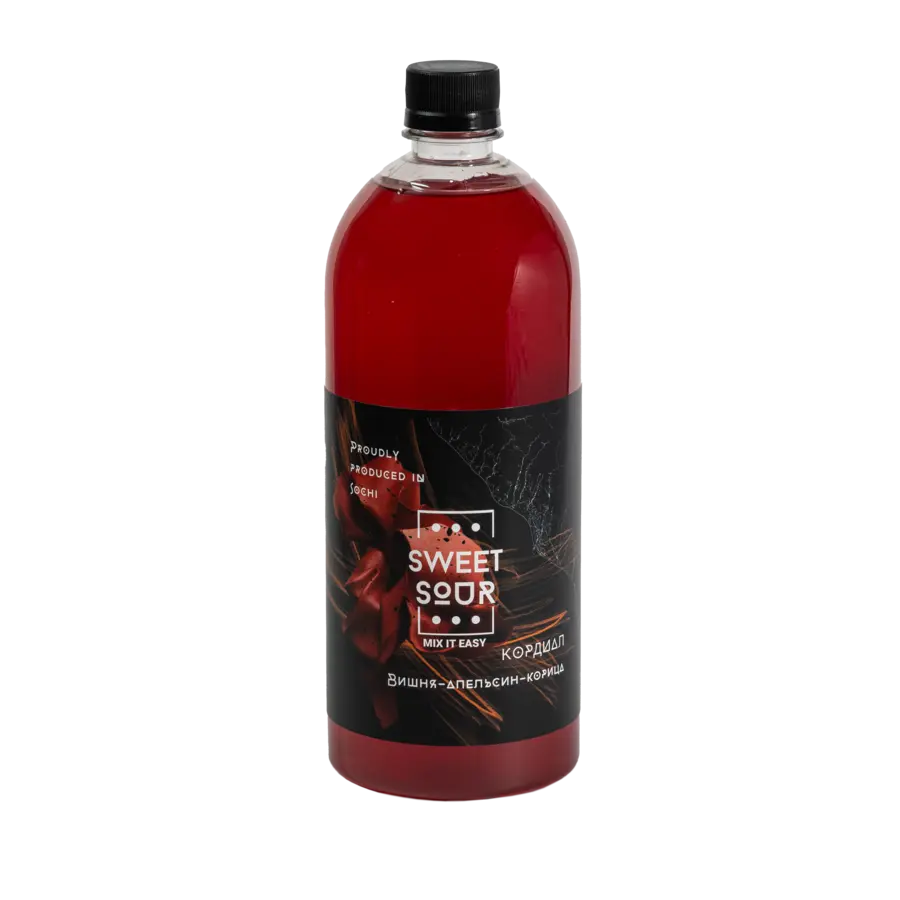 Кордиал Sweet&Sour Вишня Апельсин Корица 1л ПЭТ