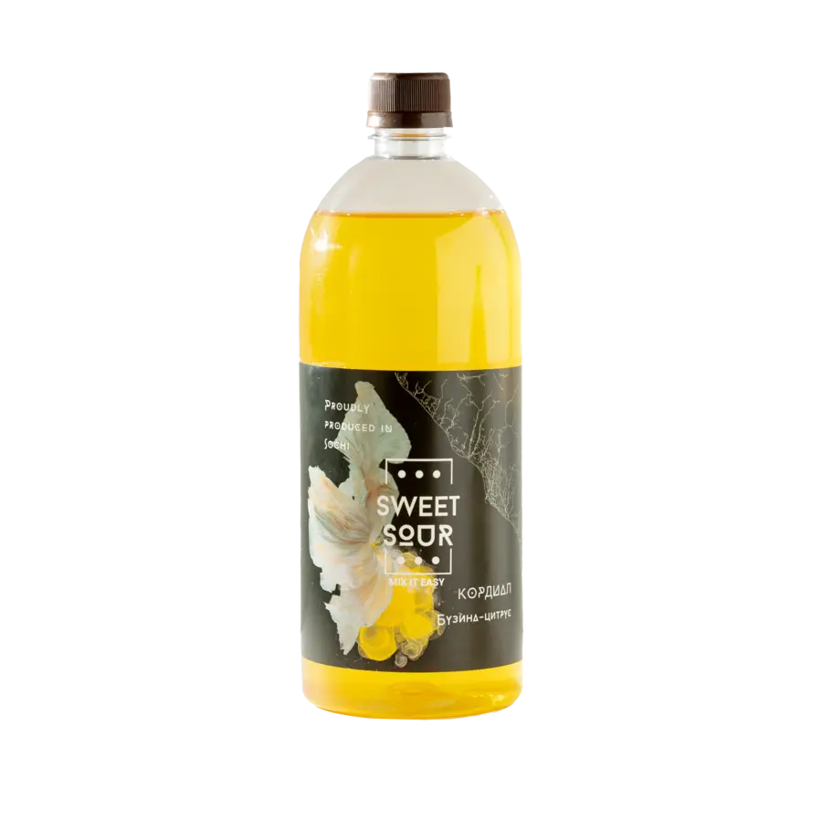 Кордиал Sweet&Sour Бузина Цитрус 1л ПЭТ