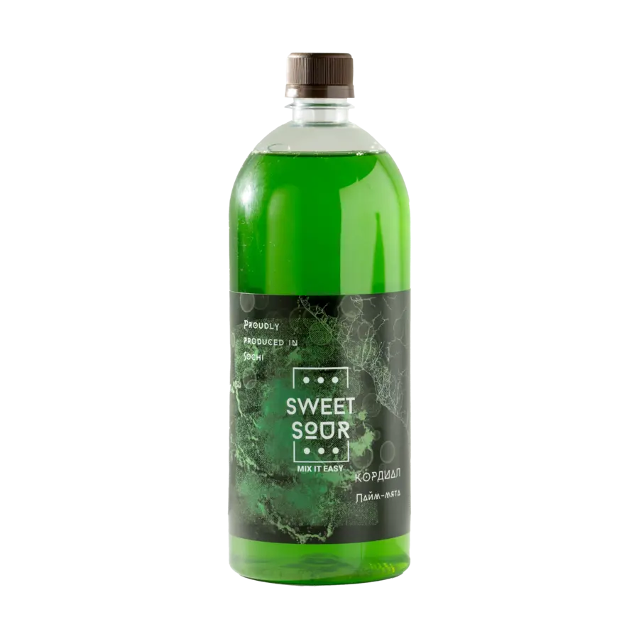 Кордиал Sweet&Sour Лайм Мята 1л ПЭТ
