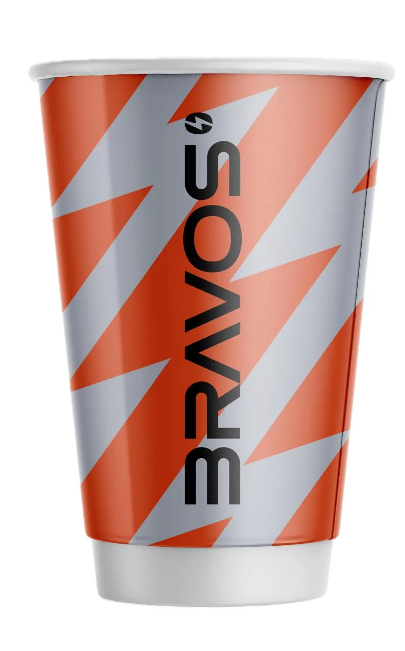 Стакан двухслойный 450 мл "BRAVOS" (18 шт)