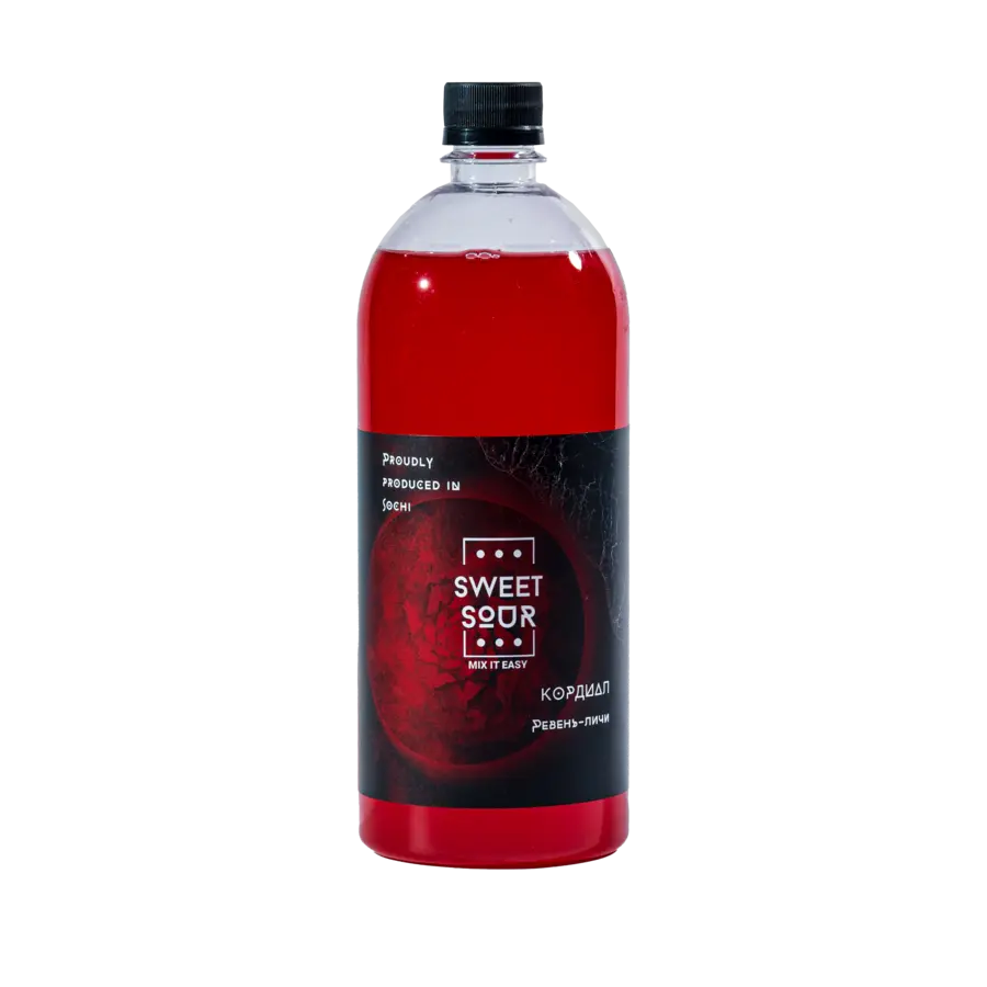 Кордиал Sweet&Sour Личи Ревень 1л ПЭТ