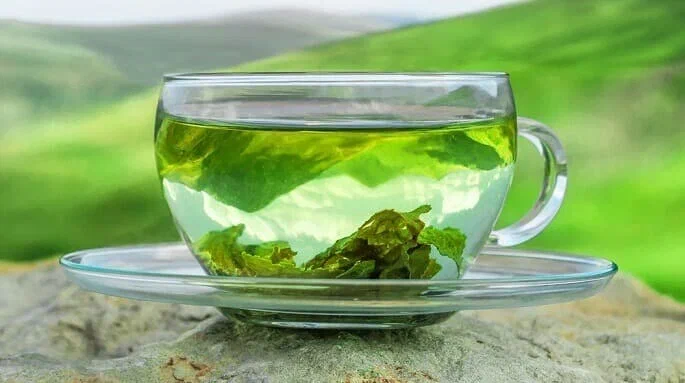 Японский зелёный чай Сенча в кружке